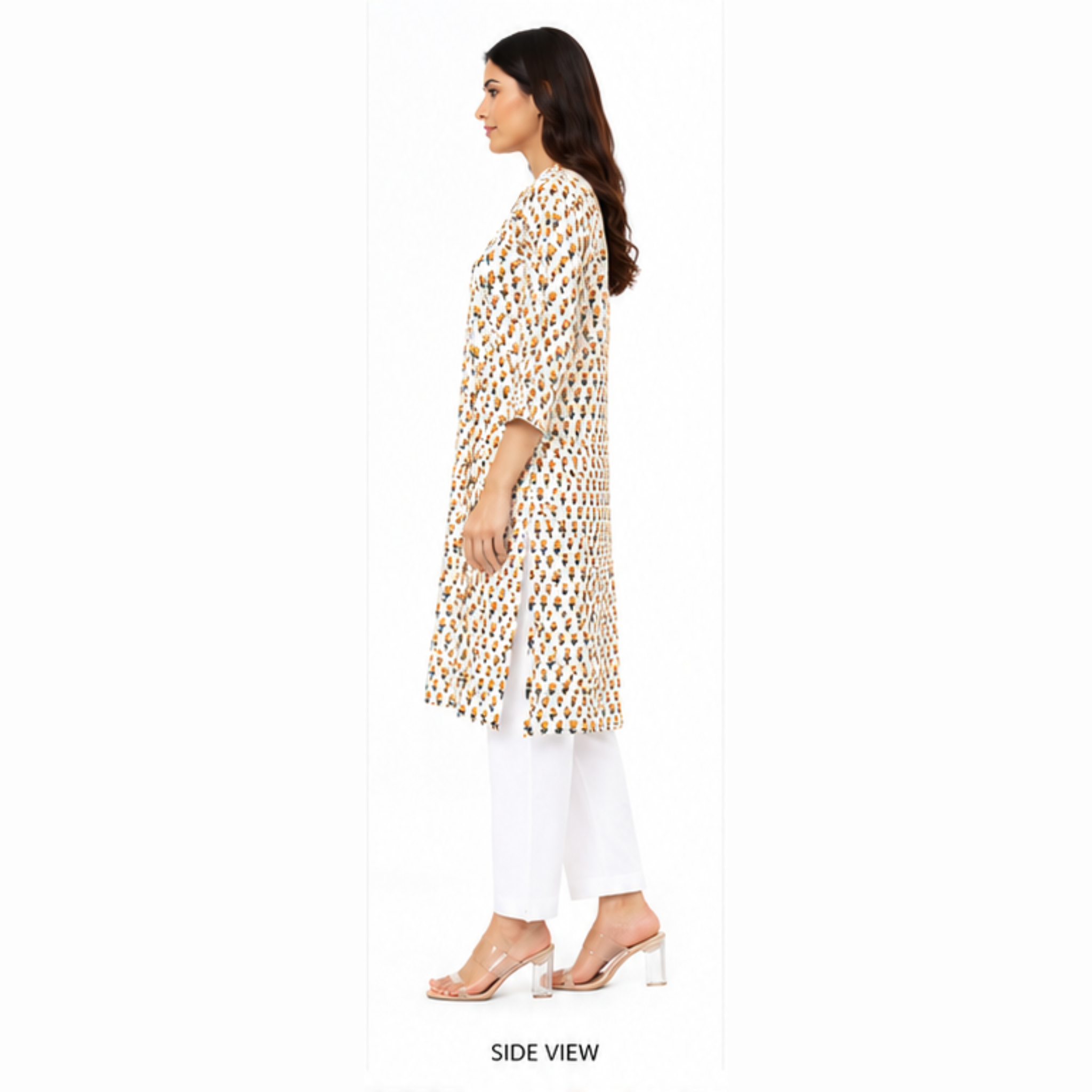 Floral Printed Straight Kurti