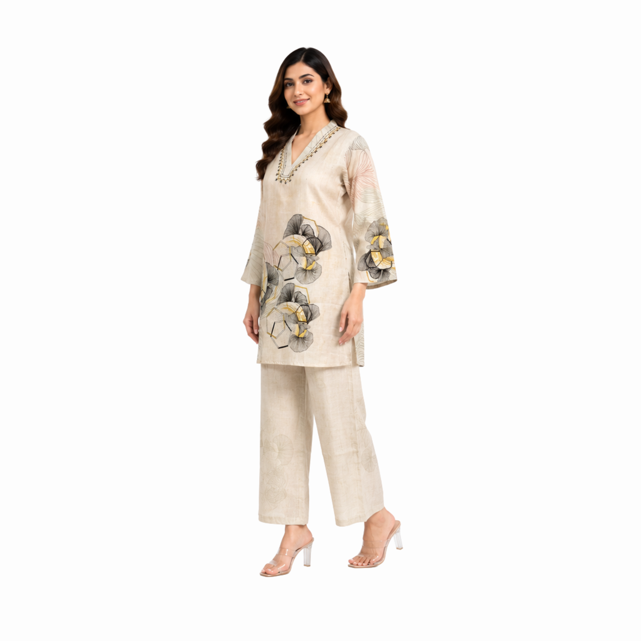 Floral Print Cotton Co-Ord Set | Summer Wear