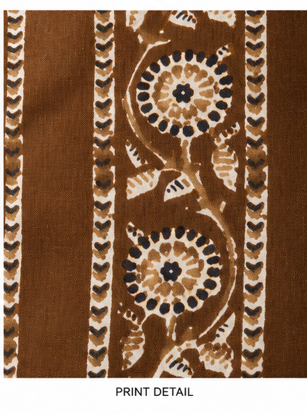 Mehandi Green Printed A-Line Kurti